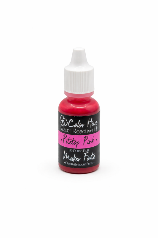 Pitstop Pink Re-inker – Color Hive Water Reactive Ink Refill by Maker Forte