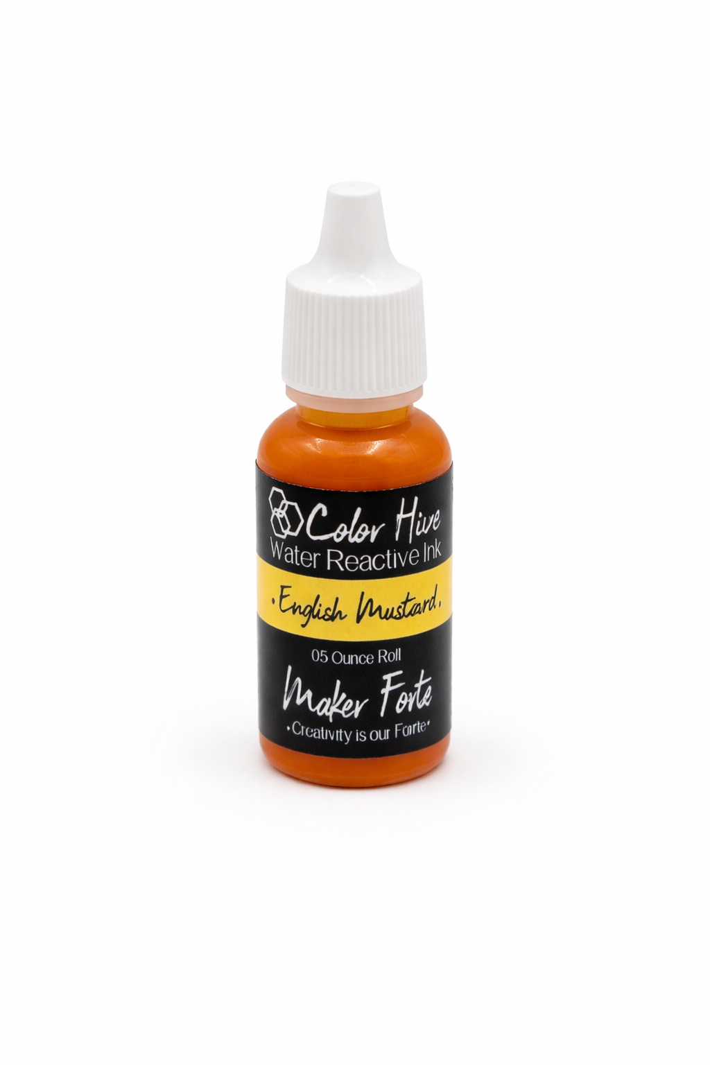 English Mustard Re-inker – Color Hive Water Reactive Ink Refill by Maker Forte