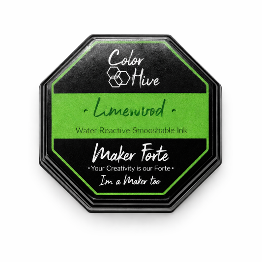 Limewired Color Hive Ink Pad – Water Reactive Smooshable Neon Green Dye Ink for Blending & Stamping
