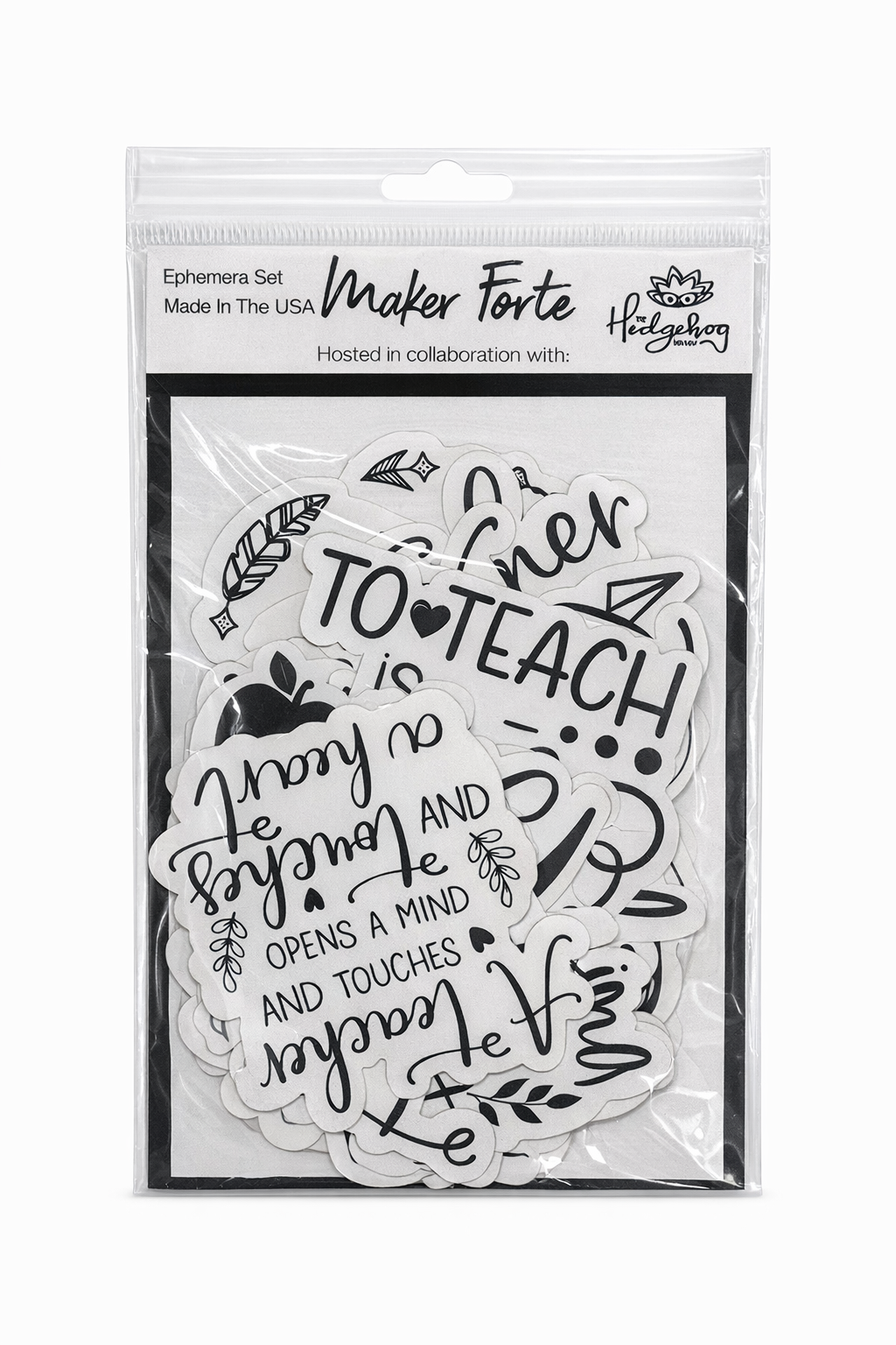 Back to School Sentiments Ephemera Pack | Positive School Cut Outs – Maker Forte