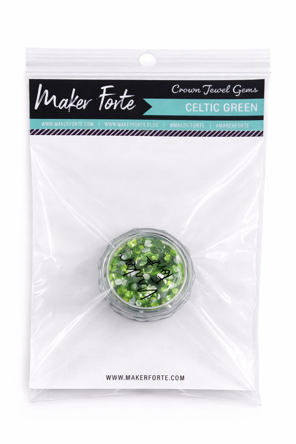 Celtic Green Crown Jewel Gems – Emerald Green Flat Back Embellishments | Maker Forte