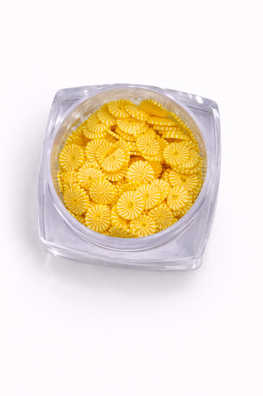 Pineapple Clay Slices – Tropical Fruit Polymer Clay Embellishments | Summer Shaker Mix, Resin Filler & Nail Art Décor