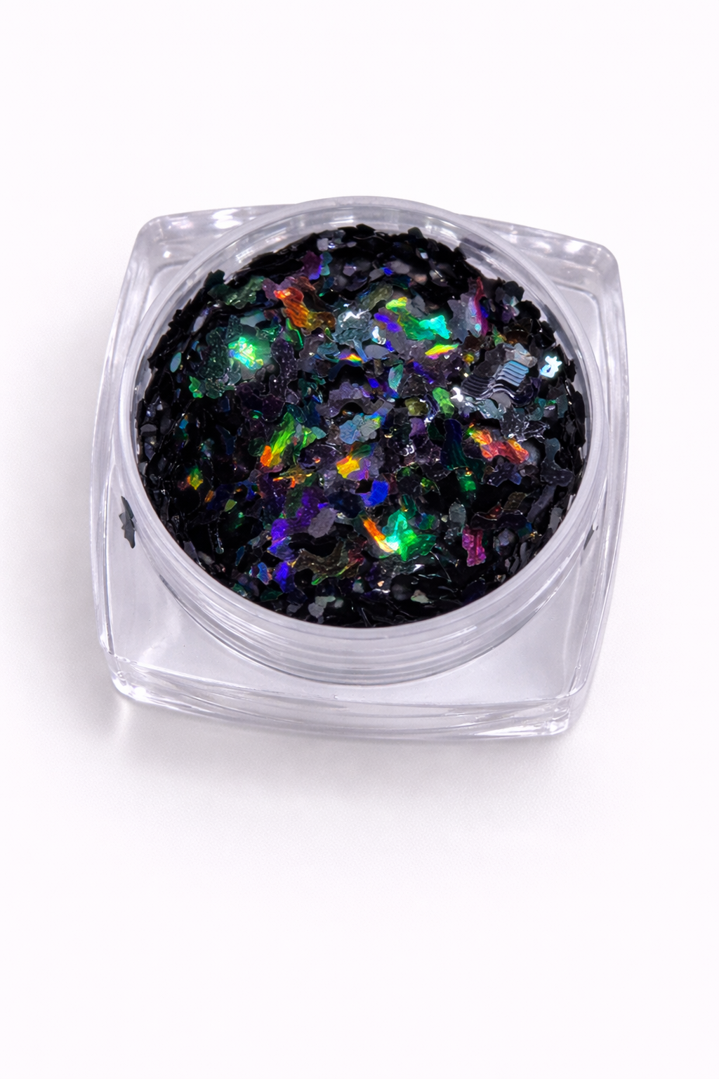 Black Hole Bat Shaped Confetti – Holographic Halloween Glitter Mix | Spooky Shaker Filler for Cards, Resin & Mixed Media