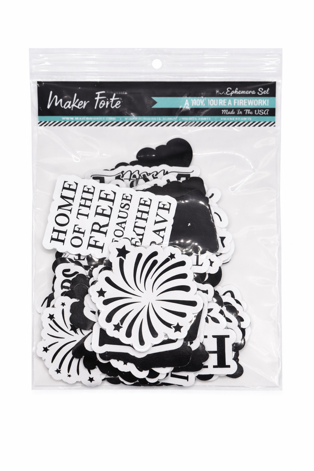 Baby, You’re a Firework Foilable Ephemera Set – Positive & Negative Foiling | No-Waste Die Cuts