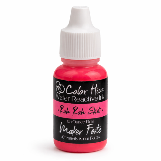 Rah Rah Skirt Re-Inker – Bold Hot Pink Water Reactive Ink Refill | Maker Forte