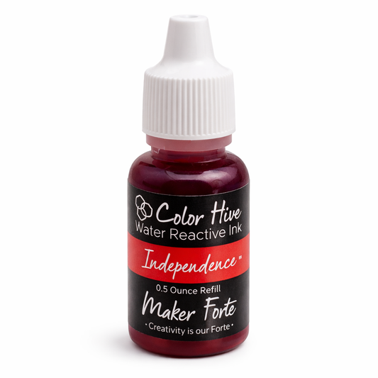 Independence Re-Inker – Deep Patriotic Red Water Reactive Ink Refill | Maker Forte