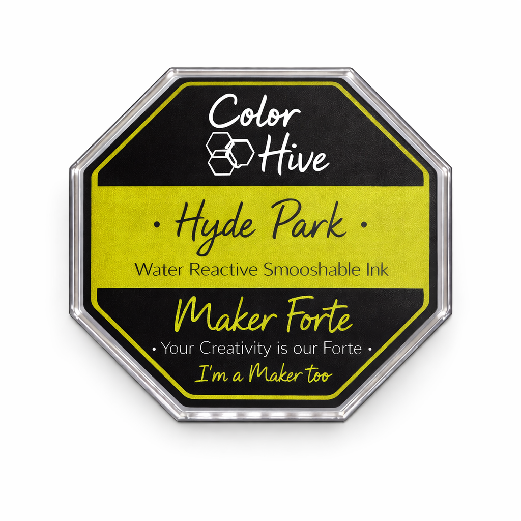 Hyde Park Ink Pad – Olive Green Water Reactive Ink | Maker Forte