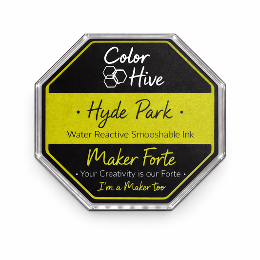 Hyde Park Ink Pad – Olive Green Water Reactive Ink | Maker Forte