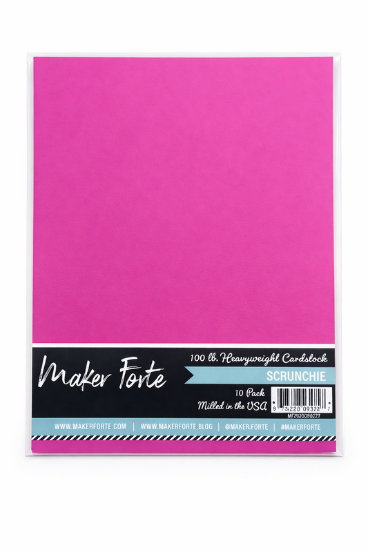 Scrunchie Cardstock – 100 lb Heavyweight – 8.5" x 11" – 10 Pack – Made in USA