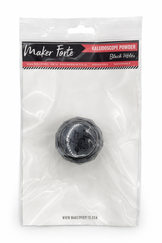 Black Holes Kaleidoscope Powder – Deep Metallic Black Shimmer – High Impact Pigment