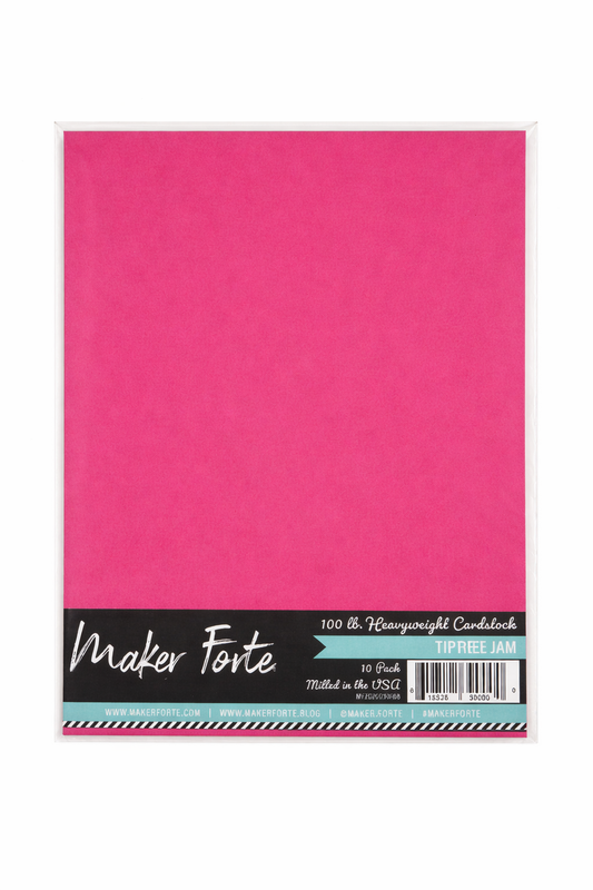 Tiptree Jam Cardstock – 100 lb Heavyweight – 8.5" x 11" – 10 Pack – Made in USA