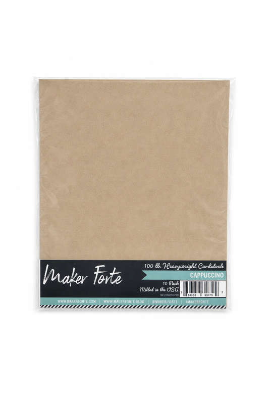 Cappuccino Cardstock – 100 lb Heavyweight Smooth Cardstock | 10 Pack | Made in USA