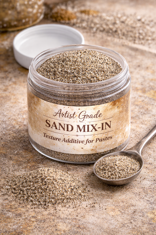 Artist Grade Sand Mix-In – Texture Additive for Pastes & Gels (2oz)