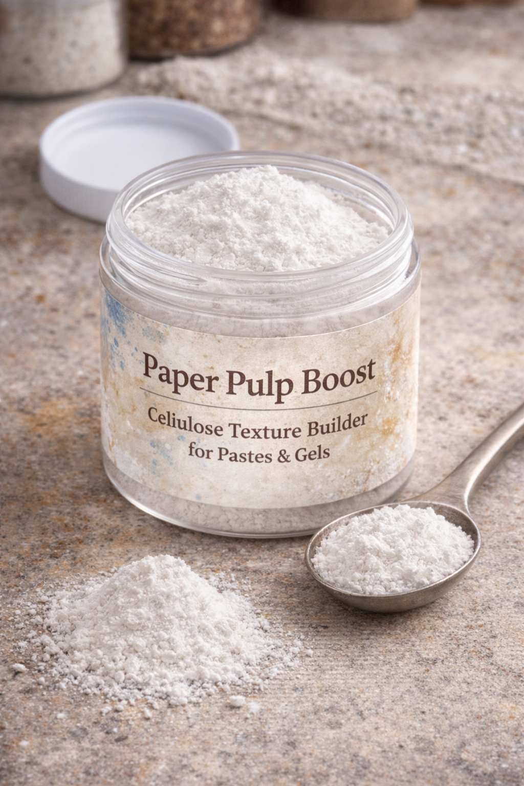 Paper Pulp Boost – Cellulose Texture Builder for Pastes & Gels (2oz)