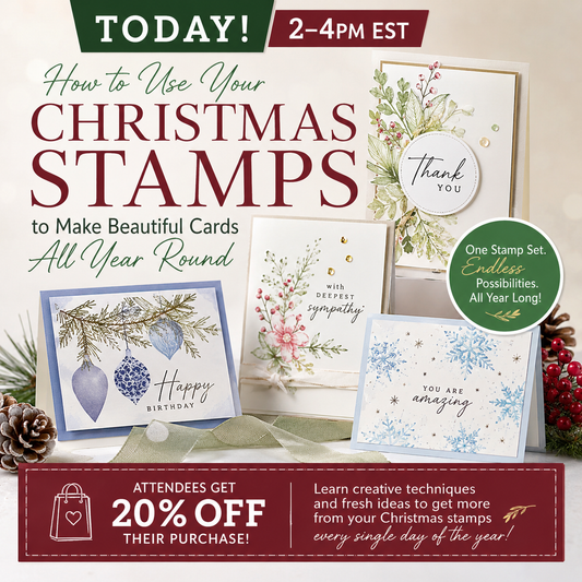 How to Use Your Christmas Stamps to Make Beautiful Cards All Year Round