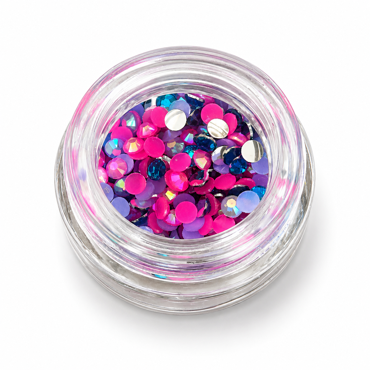 Ohana Gem Mix | Iridescent Flatback Rhinestone Embellishments for Card Making, Mixed Media & Paper Crafts