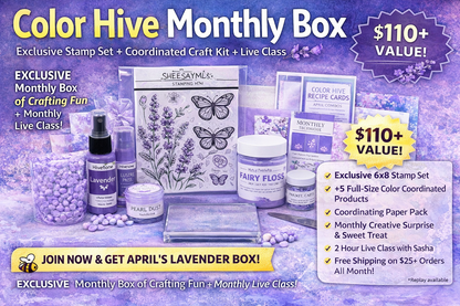 Color Hive Box | Exclusive Stamp Set + Coordinated Craft Kit + Live Class