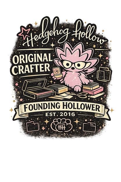 Hedgehog Hollow Founding Hollower T-Shirt – Original Crafter Est. 2016 | Hedgehog Hollow Community Shirt