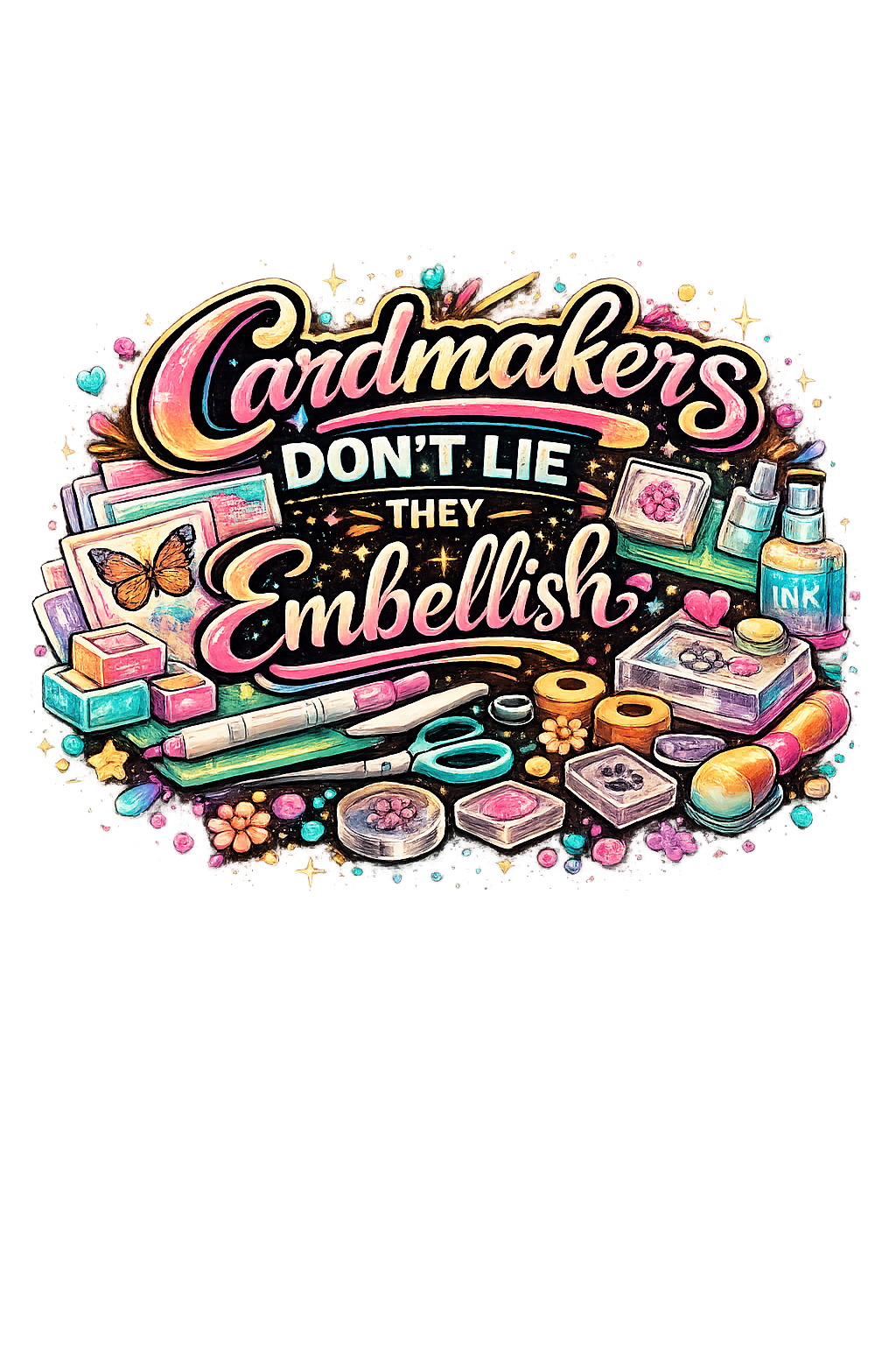 Cardmakers Don’t Lie… They Embellish! Crafting T-Shirt