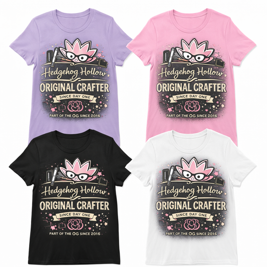 Hedgehog Hollow Original Crafter T-Shirt – Part of the OG Since 2016 | Hedgehog Hollow Community Shirt