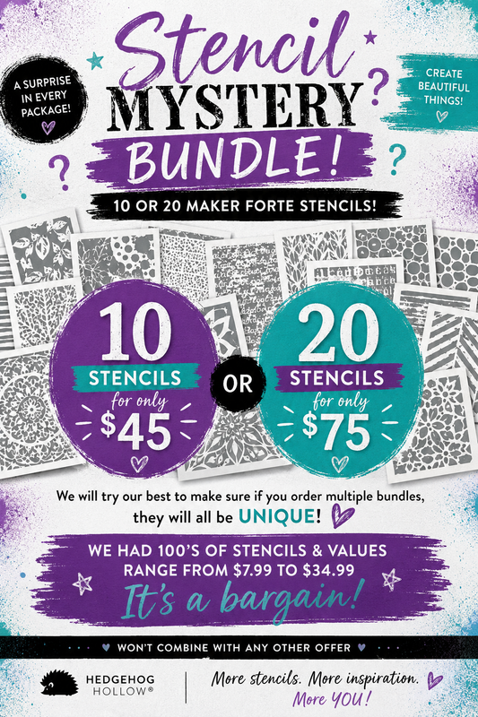 Maker Forte™ Stencil Mystery Bundle – HUGE Creative Destash Deal!
