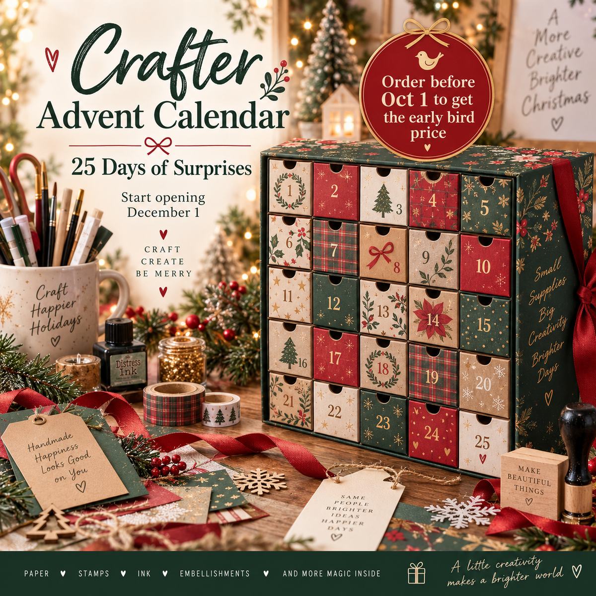 🎄 The Crafter Advent Calendar – 25 Days of Creative Surprises