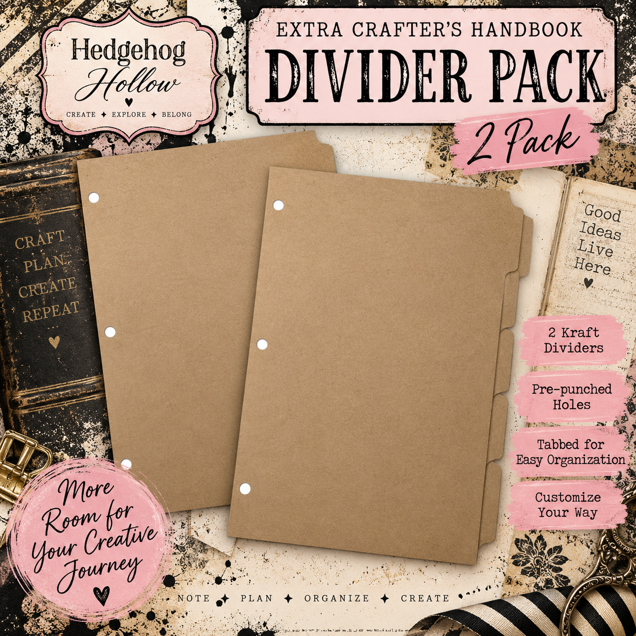 Extra Crafter’s Handbook Divider Pack – 2 Pack