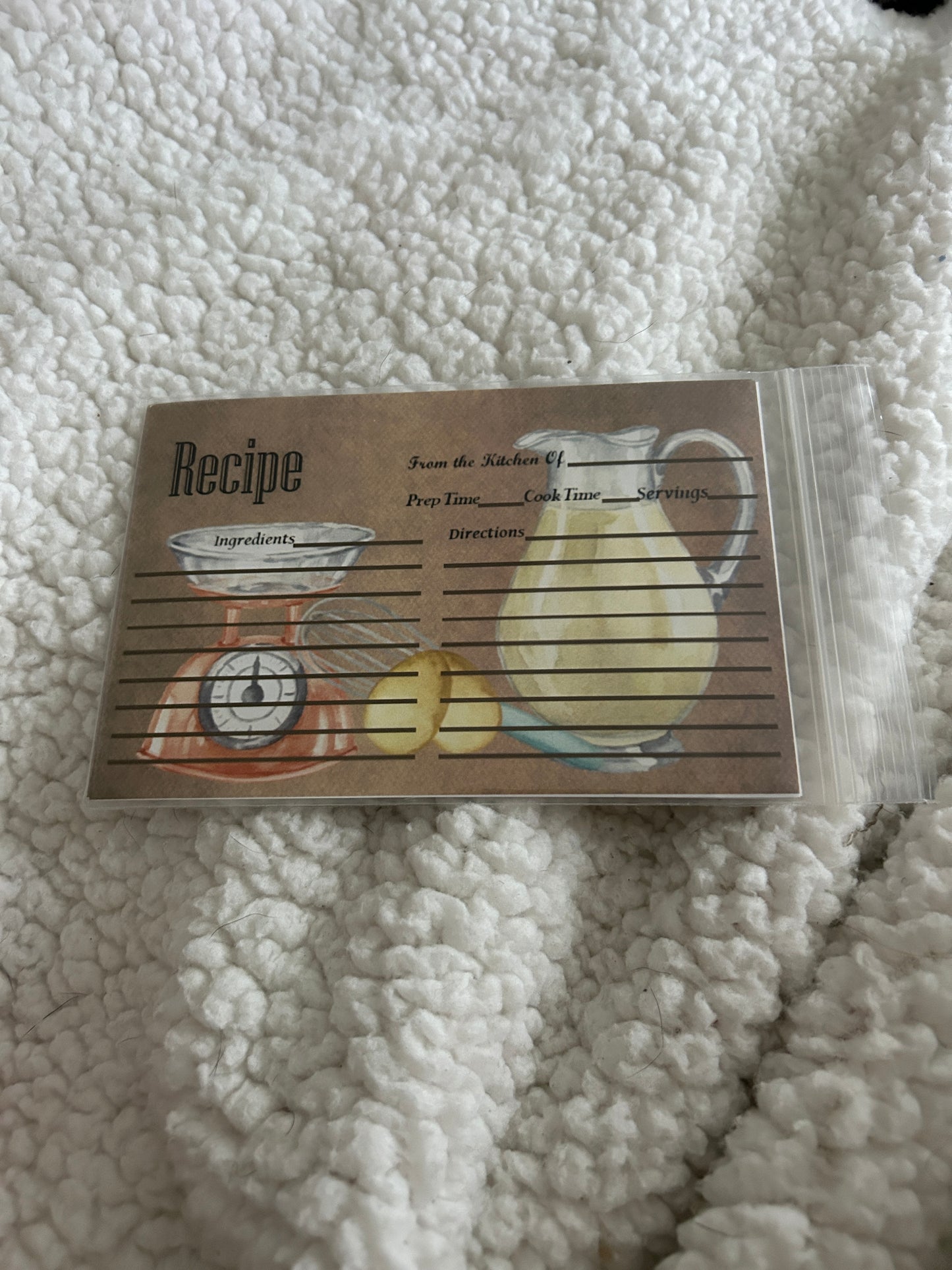 Recipe Card Ephemera