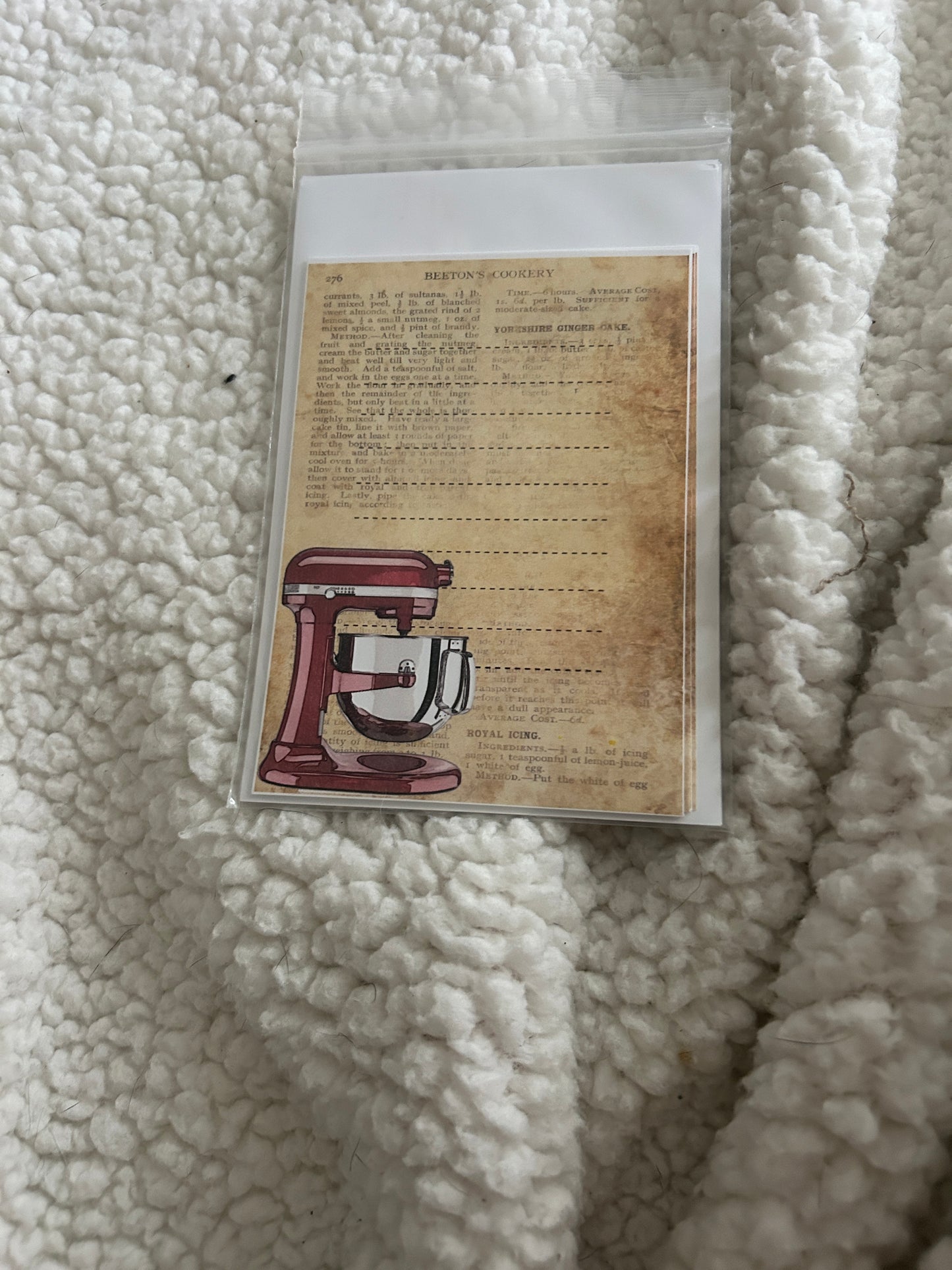 Recipe Card Ephemera