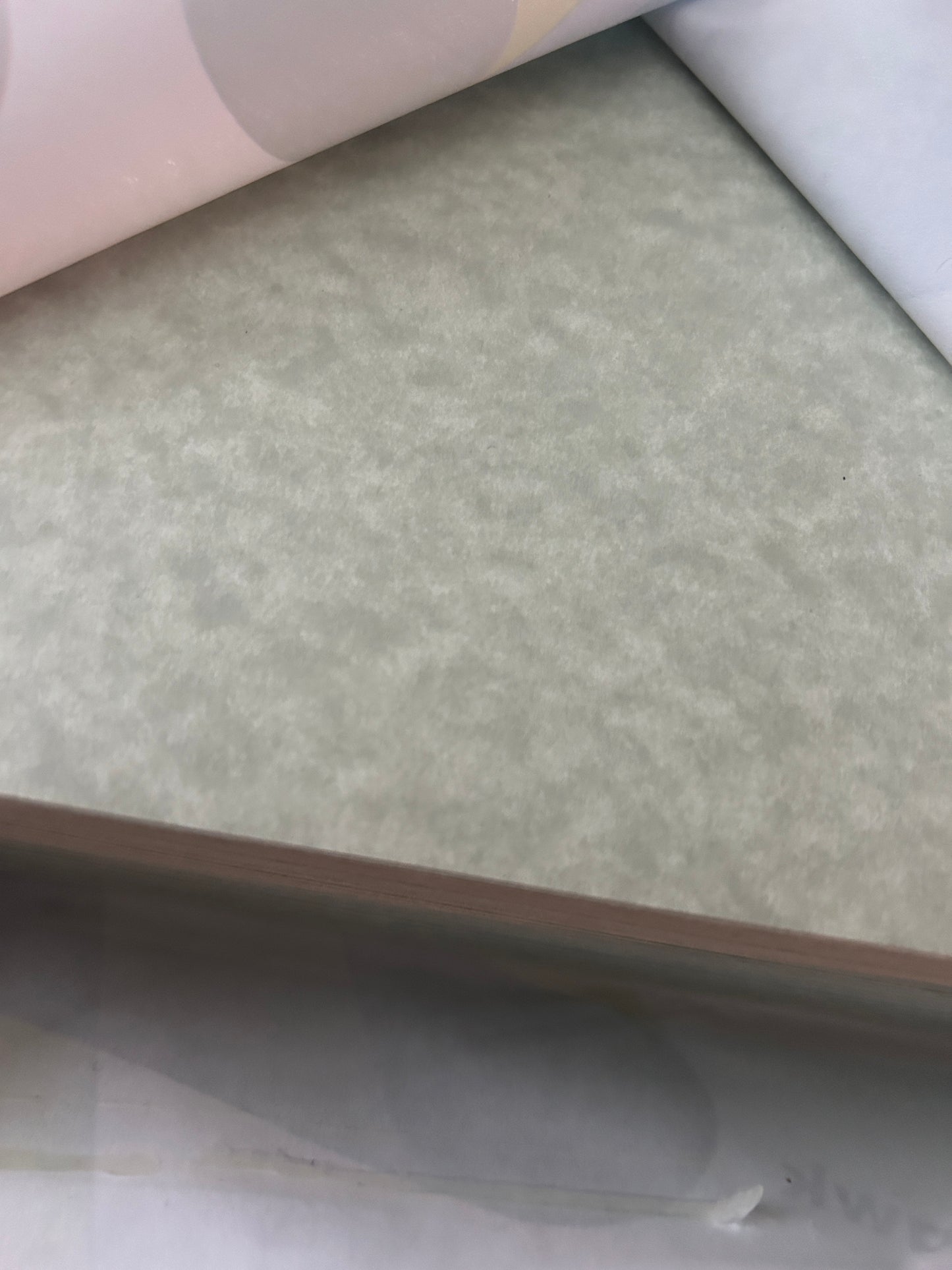 Seafoam Sparkle Vellum Cardstock (10 sheets)