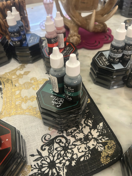 Tartan Teal Ink Pad