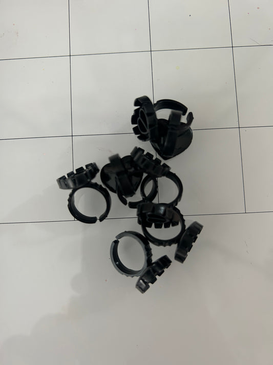 Black Glue Rings (10 pack)