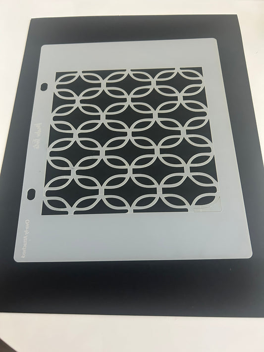 Oval-ly Attached Stencil (No packaging)