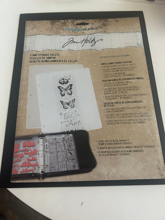 Tim Holtz Stamp Storage Sheets
