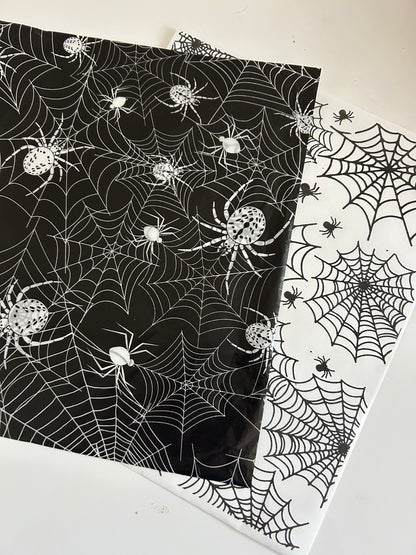 Black and White Cobwebs Mixed Media Pack (10 sheets 5 ea)