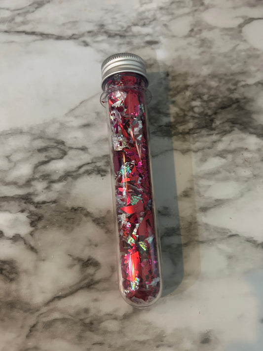 Shimmer Shards – Telephone Box (Red Mylar Flakes, 45ml Test Tube)