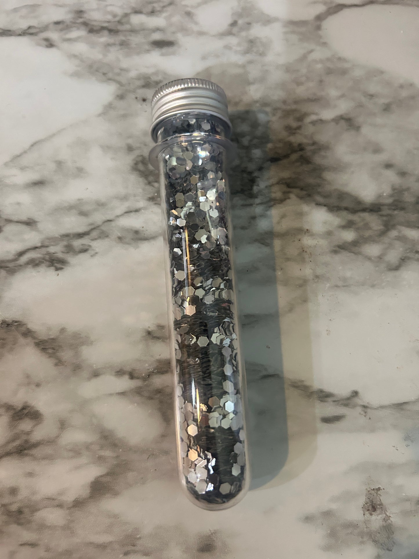On a Dime – Silver Hex Glitter (45ml Test Tube)
