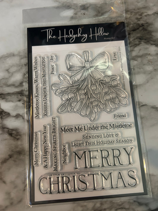 Mistletoe Kisses – 4x6 Stamp Set (Photopolymer, Made in USA)