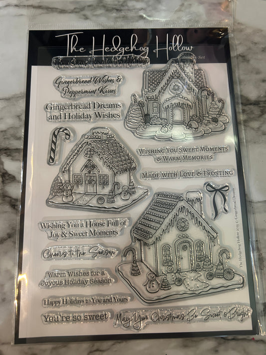 Gingerbread Dreams – 6x8 Stamp Set (Photopolymer, Made in USA)