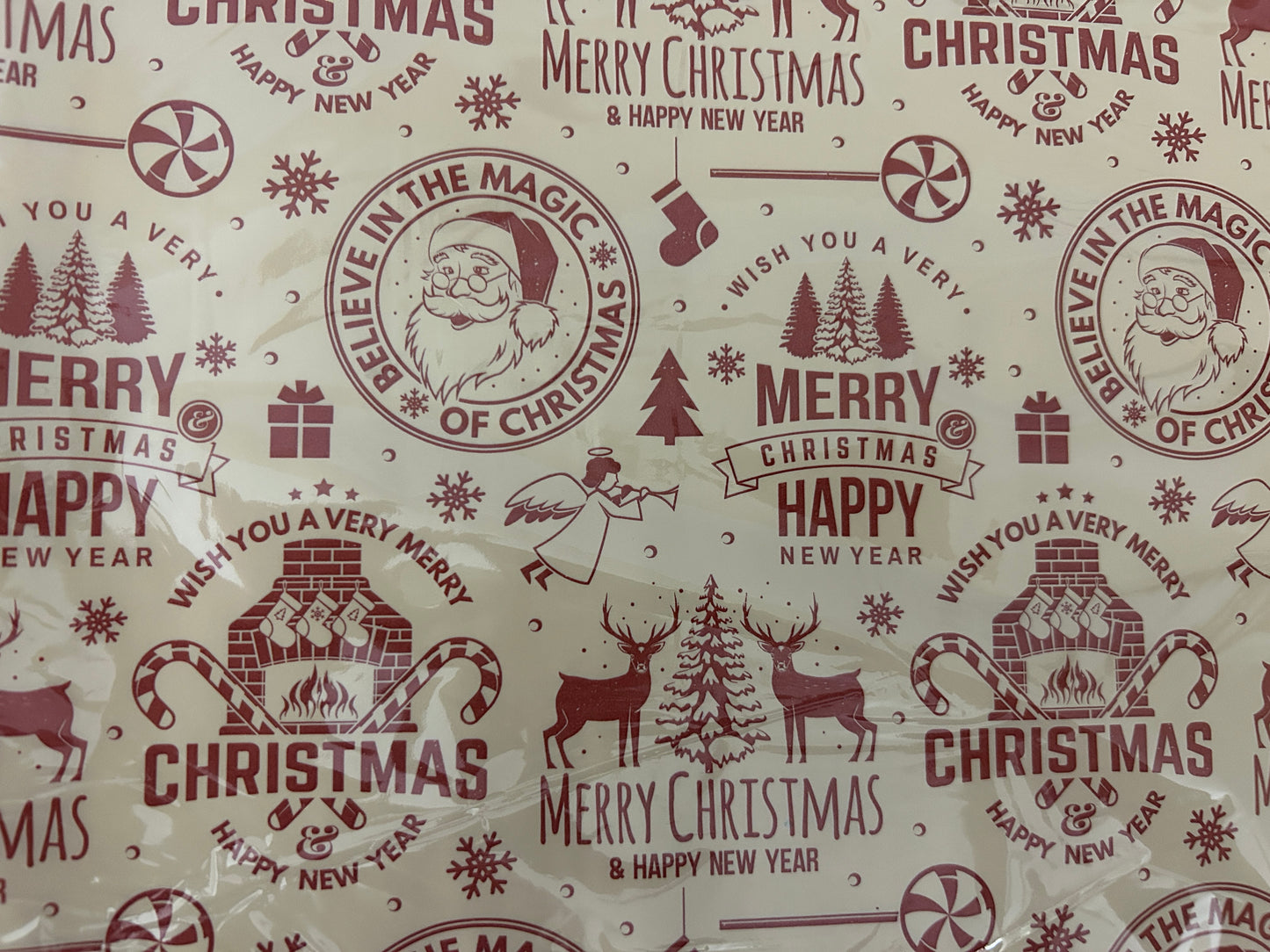 We Wish You a Merry Christmas Collage Tissue – 10 Pack (9.8" Square)