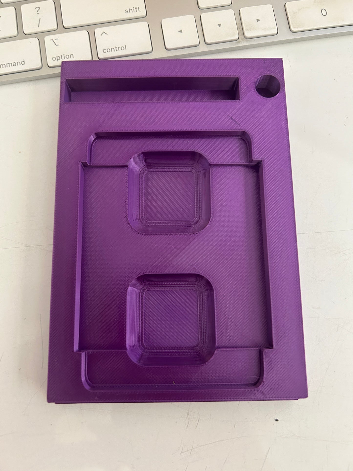 Ink Pad Holder with Blending Brush Slot – 3D Printed Organizer (Fits Distress, Gina K, Lawn Fawn & More)