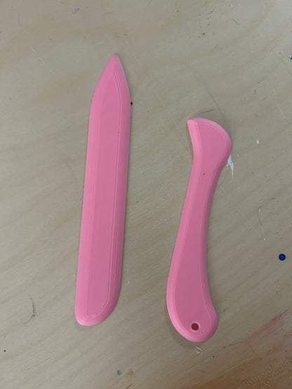 Bone Folder & Burnishing Tool Set – 3D Printed | Foiling & Card Scoring