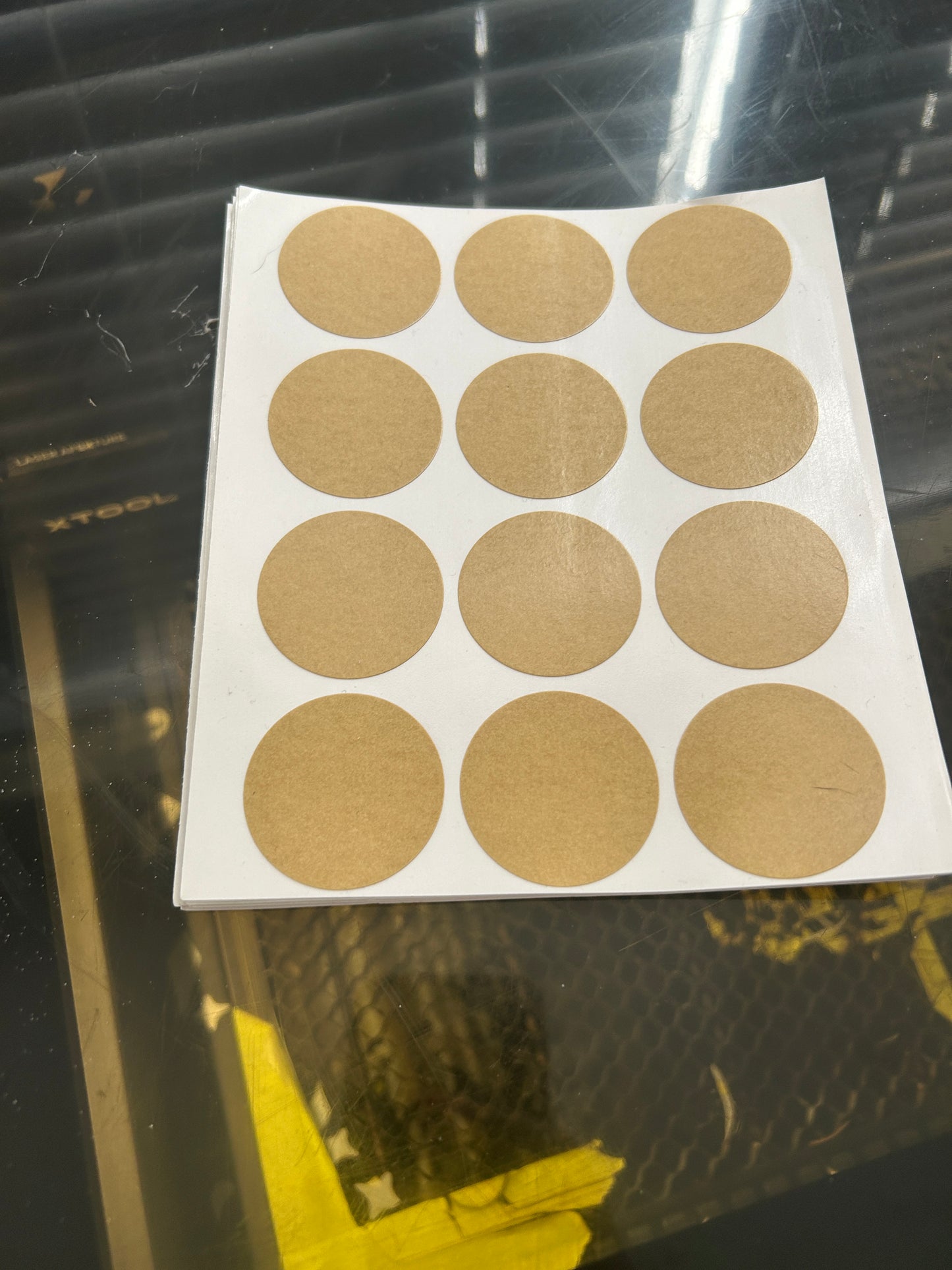 Double-Sided Adhesive Circles – 1.5" | 2 Sheets (24 Circles)
