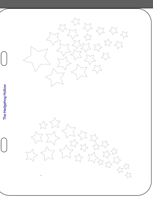 Starburst Stencil – Exclusive Hedgehog Hollow Design