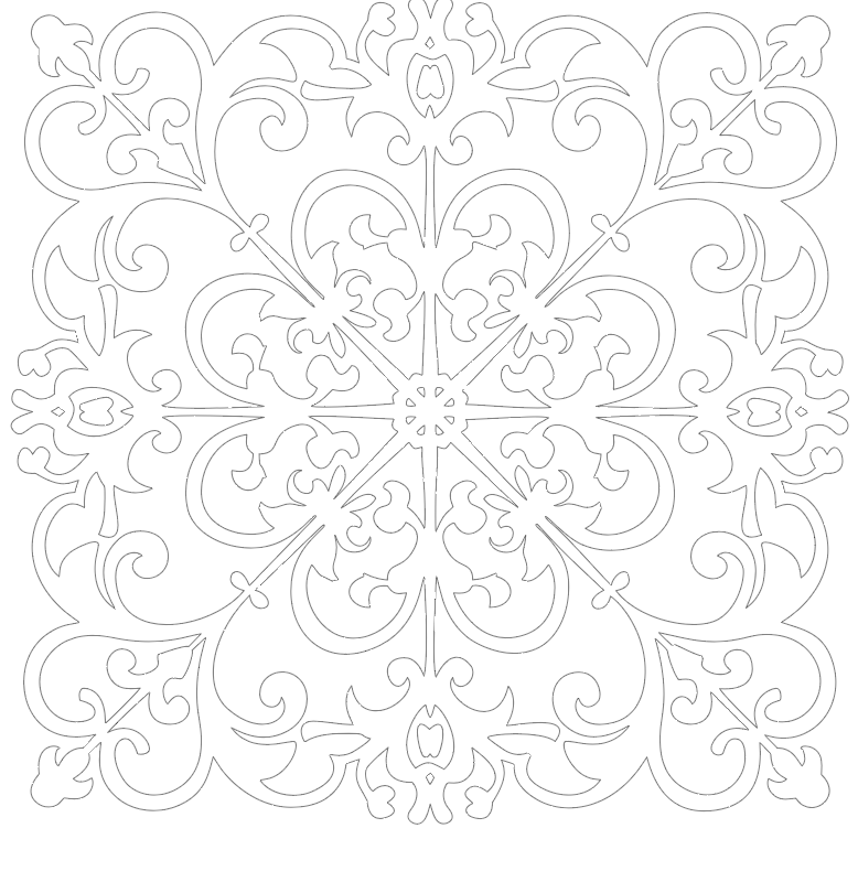 Lattice Snowflake Stencil & Art Mask – Exclusive Hedgehog Hollow Design