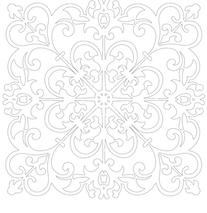 Lattice Snowflake Stencil & Art Mask – Exclusive Hedgehog Hollow Design