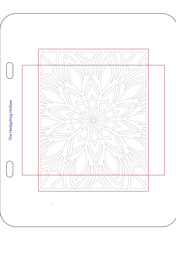 Snowflake Petals Stencil – Exclusive Hedgehog Hollow Design