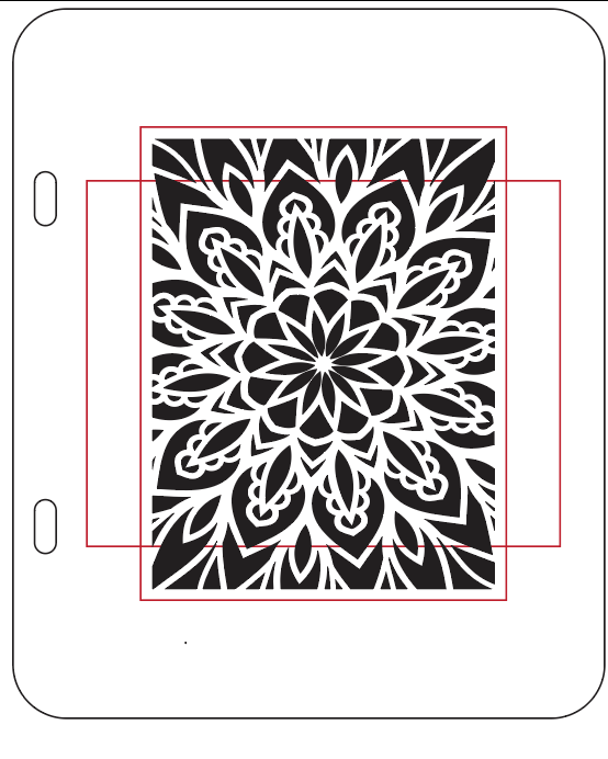 Spellbound Snowflake – 6x9 Creative Alchemy Stencil (Binder-Compatible)