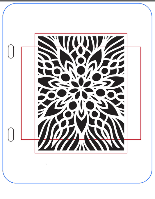 Enchanted Poinsettia – 6x9 Creative Alchemy Stencil (Binder-Compatible)