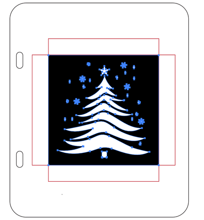 Winter Evergreen Stencil Duo — 7x8 Binder System Compatible